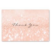 Pink Rose Gold Blush Metallic Spark Glitter Tissue Paper