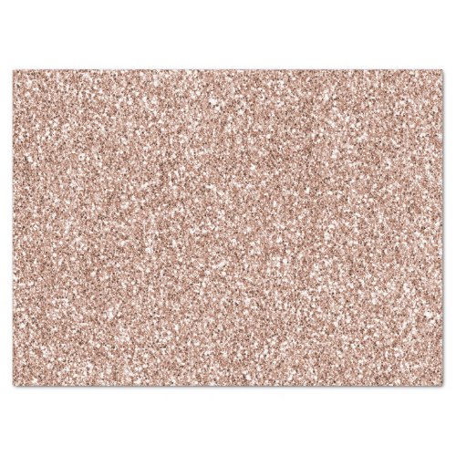 Peach Rose Gold Luxe Glitter   Tissue Paper