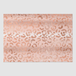 Peach Rose Leopard Tissue Paper