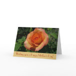 Peach Rose Mother's Day Card