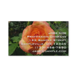 Peach Rose Orange Floral Photography Business Card