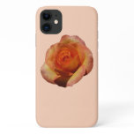 Peach Rose Orange Floral Photography iPhone 11 Case