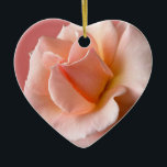 Peach Rose Ornament Personalized Rose Decorations<br><div class="desc">Rose Ornaments Wild Peach Rose Decorations Holiday Pink Peach Rose Classic Personalized Decorations Beautiful Romantic Christmas Gifts Hanukkah Neutral Birthday New Baby Personalized Wedding Keepsakes Sympathy Mother's Day Wild Rose Gifts Decor & Keepsakes Peach Rose Holiday Decorations Keepsakes & Customized Rose Gifts for Friend Family Men Women Kids Home &...</div>