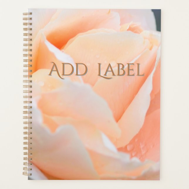 Peach Rose Personal Planner (Front)