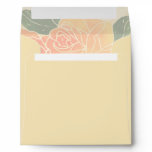 Peach Rose Square  Envelope