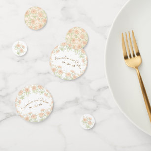 Peach Rose Wedding Confetti