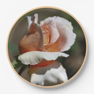 Peach Rosebud Party Paper Plates