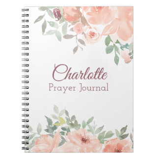 Peach Roses Prayer Journal