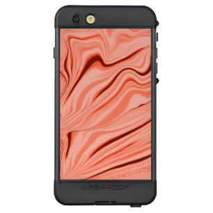 Peach, salmon coral and pink mix curves LifeProof NÜÜD iPhone 6s plus case