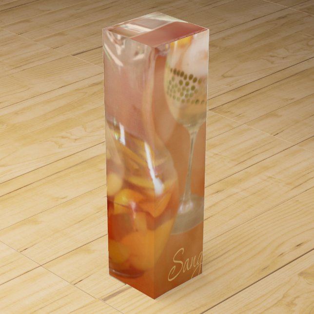 Peach Sangria Wine Gift Box (Front)