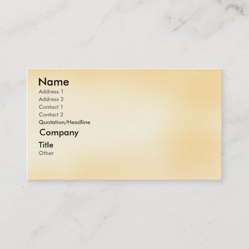 Customizable Peach - shaded business card template