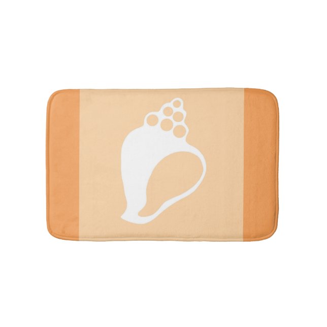 Peach Shell Bathroom Mat (Front)