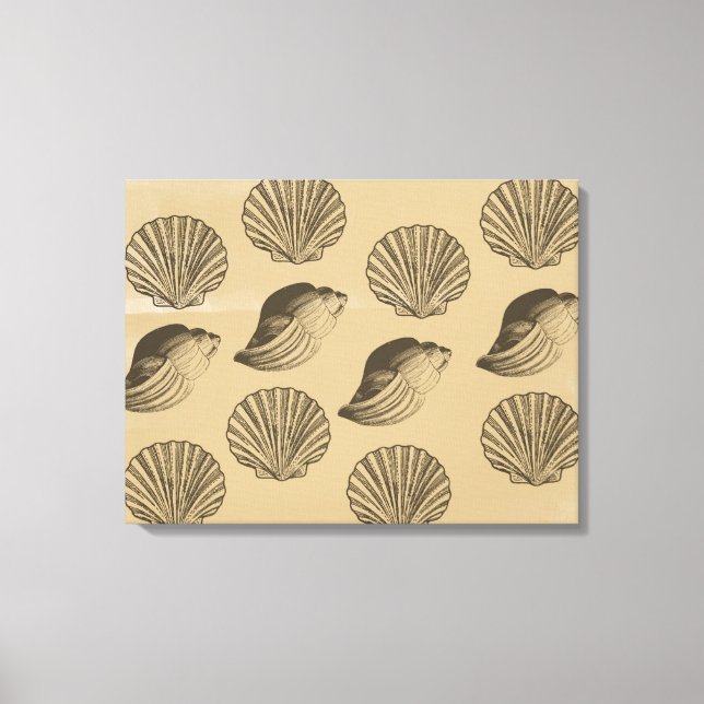 Peach Shells Canvas Print (Front)