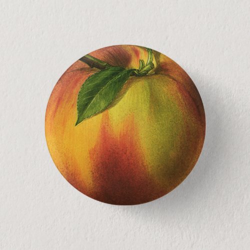 Peach Small 1 Inch Round Button