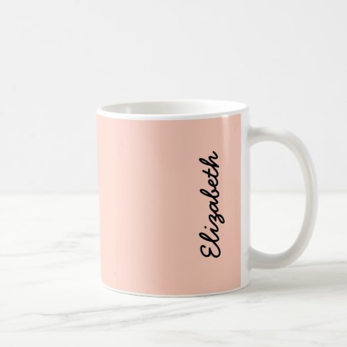 Peach Solid Color Coffee Mug