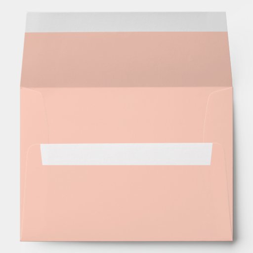 Peach Solid Color Envelope | Zazzle