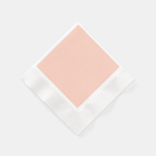 Peach Solid Color Paper Napkins