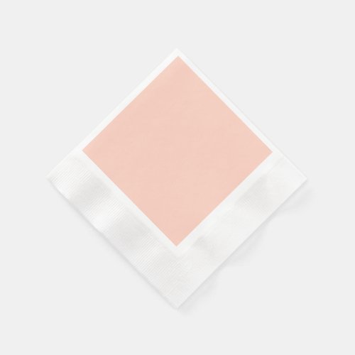Peach Solid Color Paper Napkins