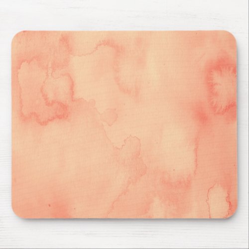 Peach Sorbet Watercolor Mouse Pad