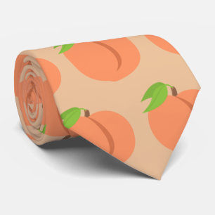 Peach Southern Peaches Emoji Tie