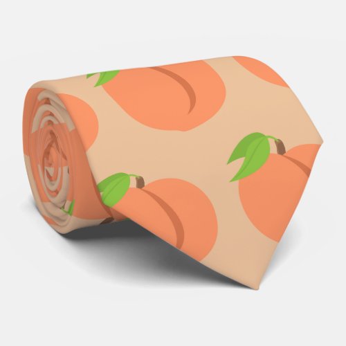 Peach Southern Peaches Emoji Tie
