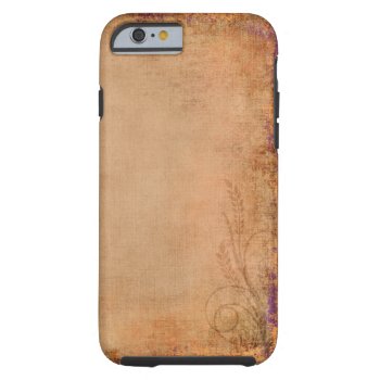 Peach Southwestern Country Purple Wildflowers Tough Iphone 6 Case by SterlingMoon at Zazzle