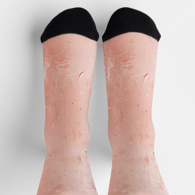 Peach Sparkle Socks (Top)