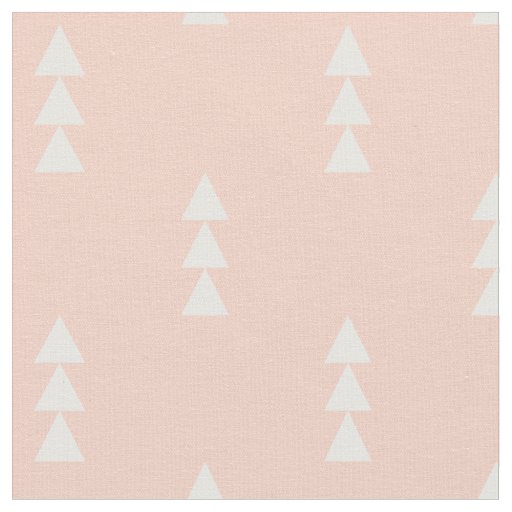 Peach Stacked Triangles Fabric
