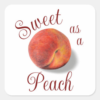 Peach Sticker