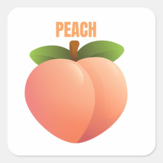 Peach Sticker