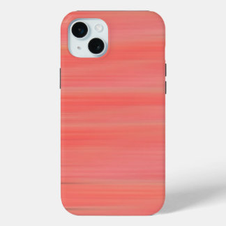 Peach Streaks iPhone 15 Plus Case