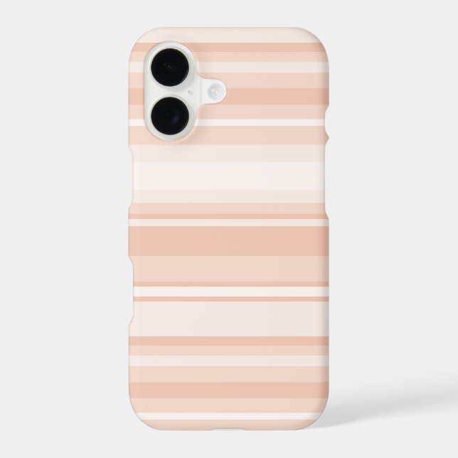 Peach stripes Case-Mate iPhone case (Back)