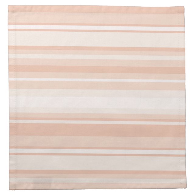 Peach stripes napkin (Front)