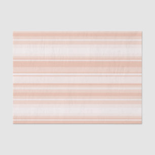 Peach stripes tissue paper