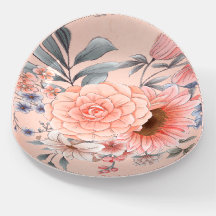 Peach Sunflower with Dahlia and Blue Sage