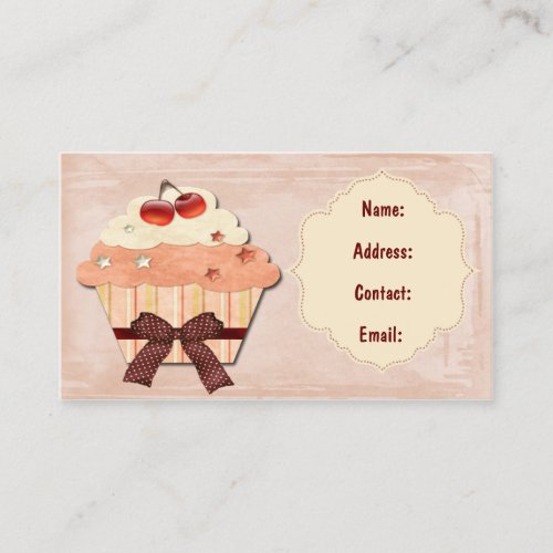 fun cupcake business Cards