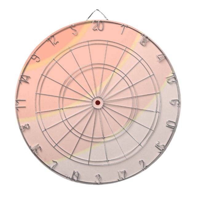 Peach Swirls Dartboard (Front)