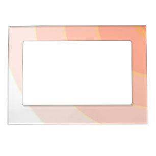 Peach Swirls Magnetic Frame