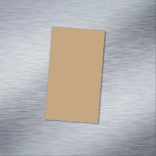 Peach Tan Color Block Soft Wedding Design Business Card Magnet