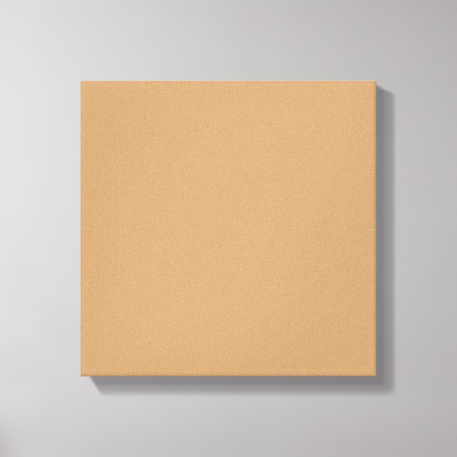 Peach Tan Color Block | Soft Wedding Design Canvas Print (Front)
