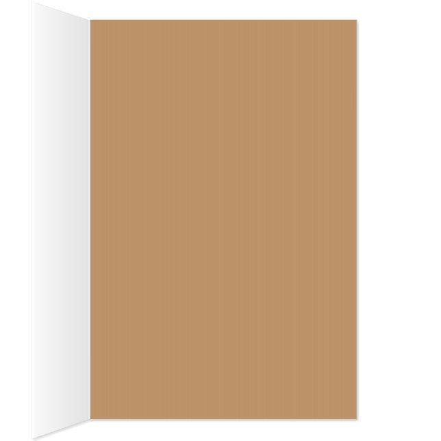 Peach Tan Color Block | Soft Wedding Design Card (Inside (Right))