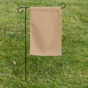 Peach Tan Color Block Soft Wedding Design Garden Flag