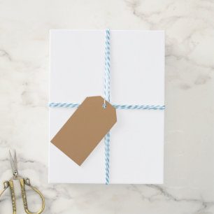 Peach Tan Color Block Soft Wedding Design Gift Tags