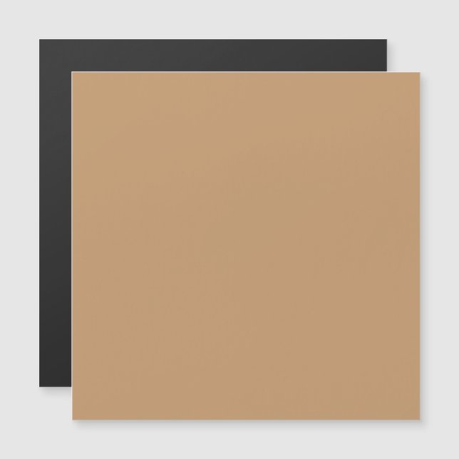 Peach Tan Color Block | Soft Wedding Design Magnetic Invitation (Front/Back)