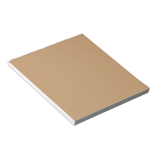 Peach Tan Color Block | Soft Wedding Design Notepad (Angled)
