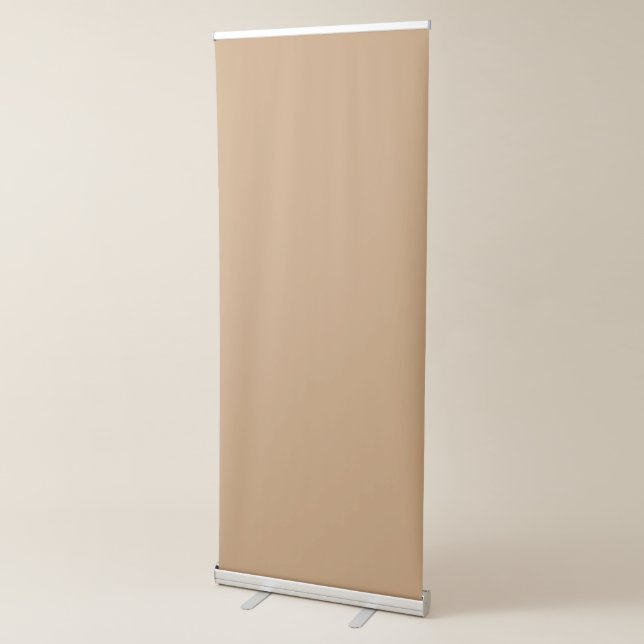 Peach Tan Color Block | Soft Wedding Design Retractable Banner (3/4)