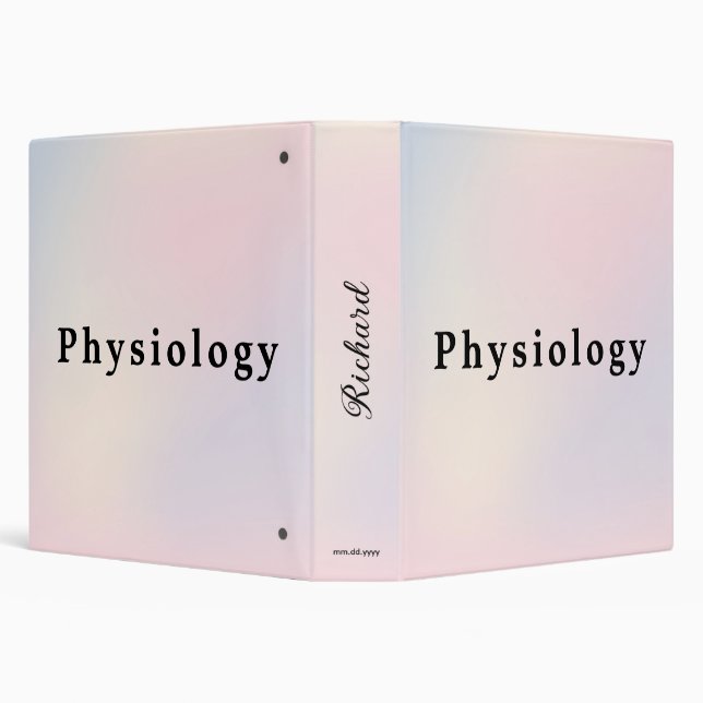 Peach & Teal Gradient Binder Cover Modern Design (Background)