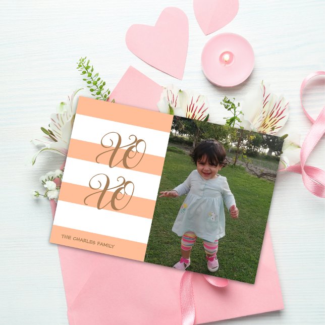 Peach themed XOXO Valentine's day card (Creator Uploaded)