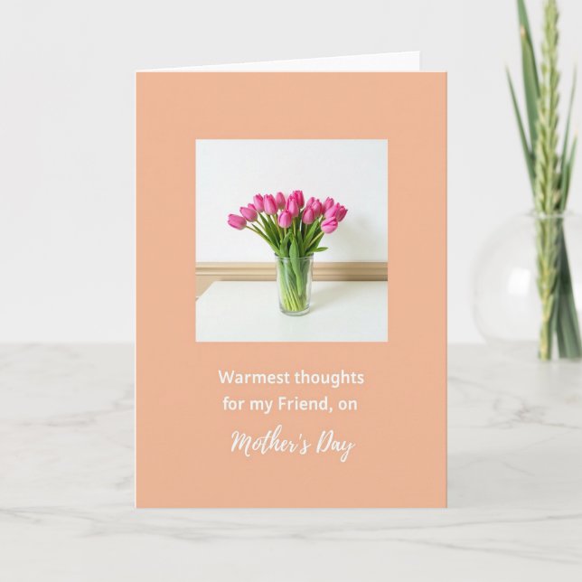 Peach Tones Mothers Day Card (Front)