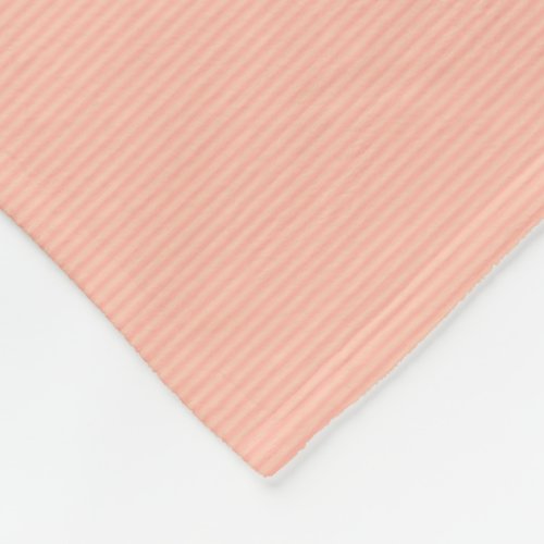 Peach Tones Stripes Modern Trendy Stylish Large Fleece Blanket